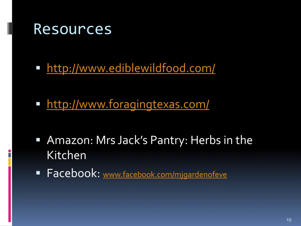 resources