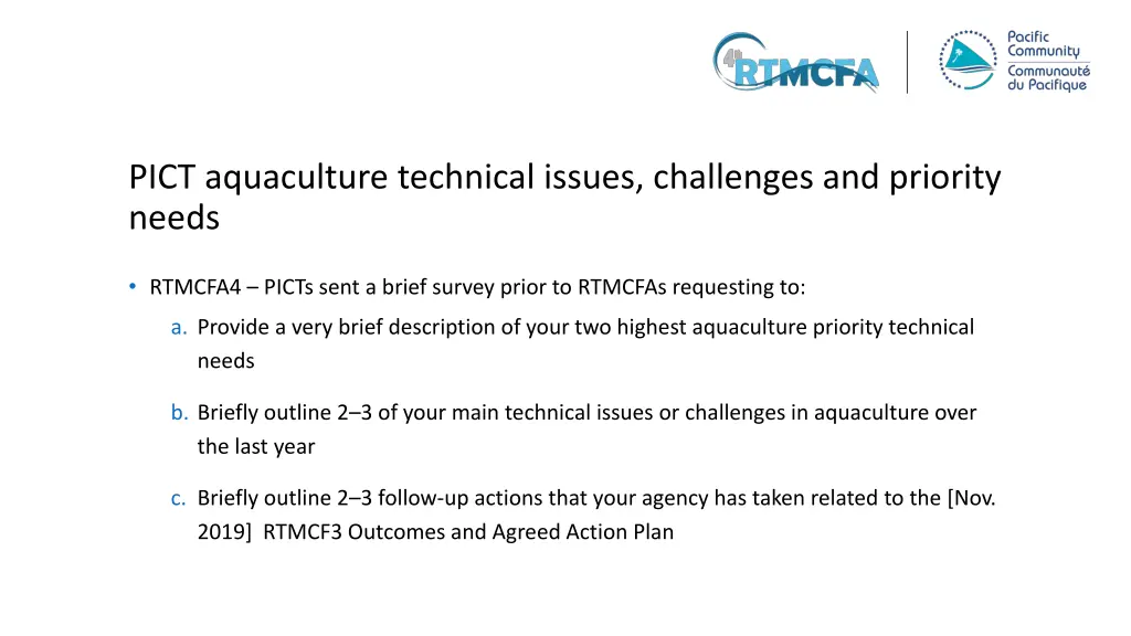 pict aquaculture technical issues challenges