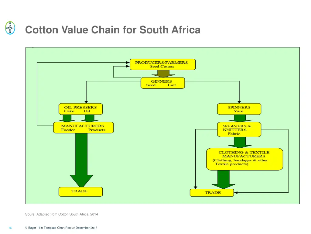 cotton value chain for south africa