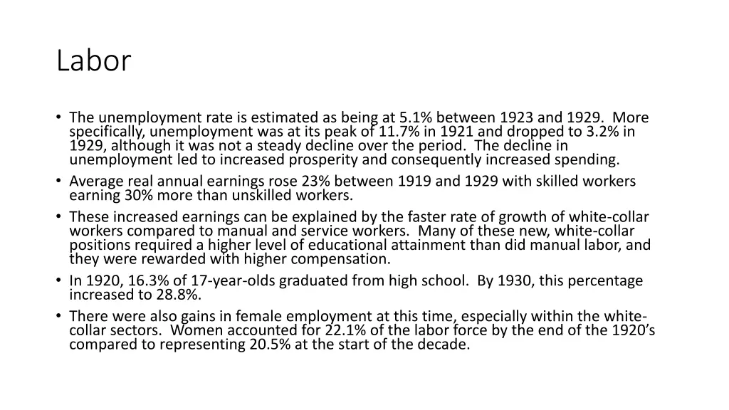 labor