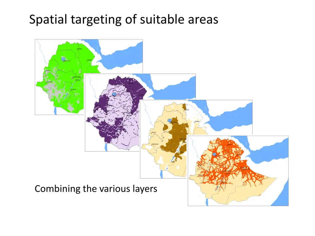spatial targeting of suitable areas