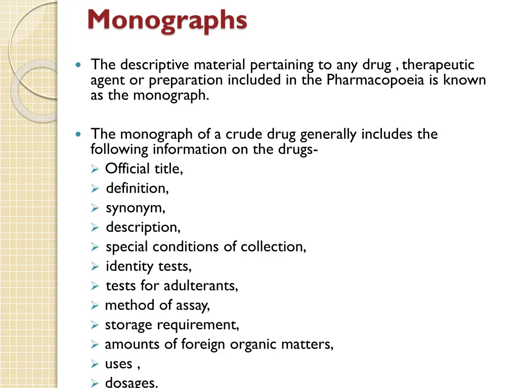 monographs
