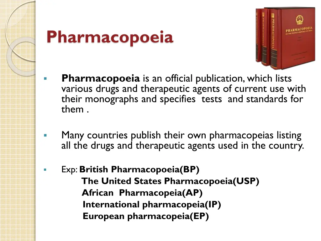 pharmacopoeia