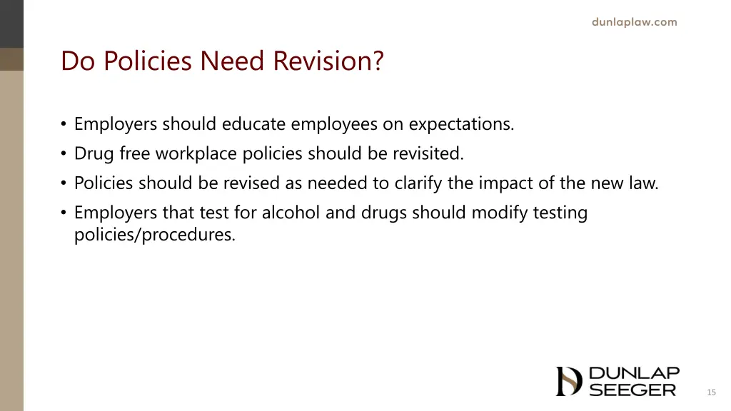 do policies need revision