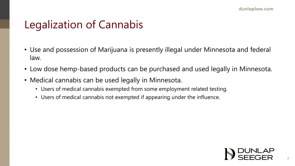 legalization of cannabis