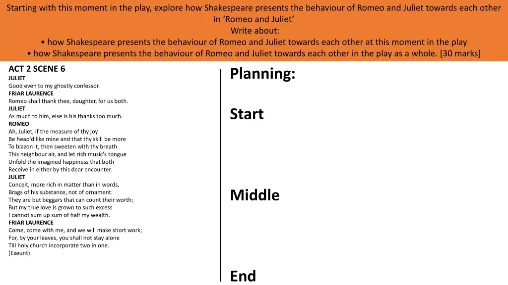 starting with this moment in the play explore 11