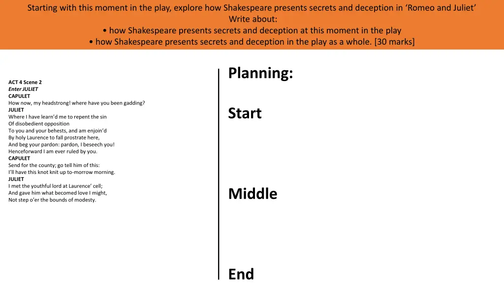 starting with this moment in the play explore 18