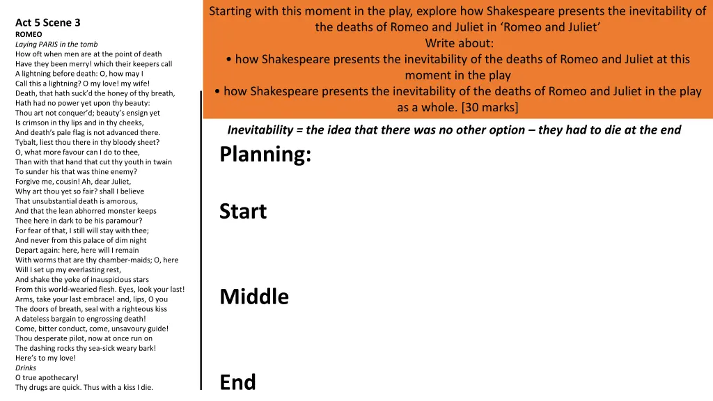 starting with this moment in the play explore 22