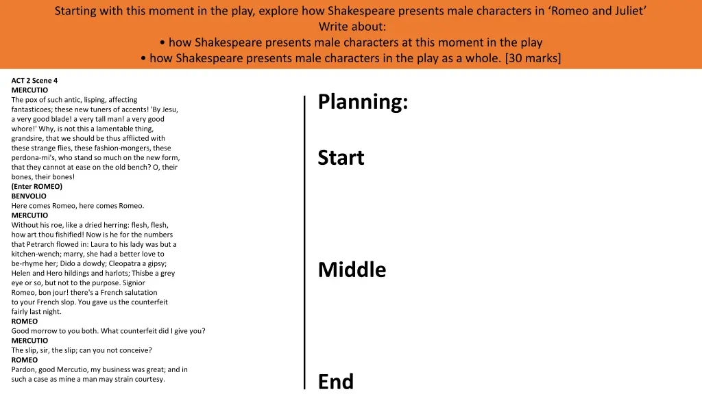 starting with this moment in the play explore 9