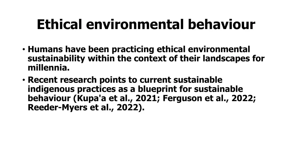 ethical environmental behaviour