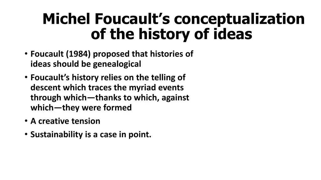 michel foucault s conceptualization