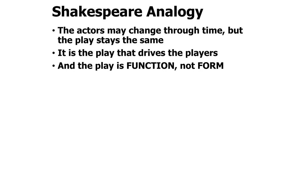 shakespeare analogy