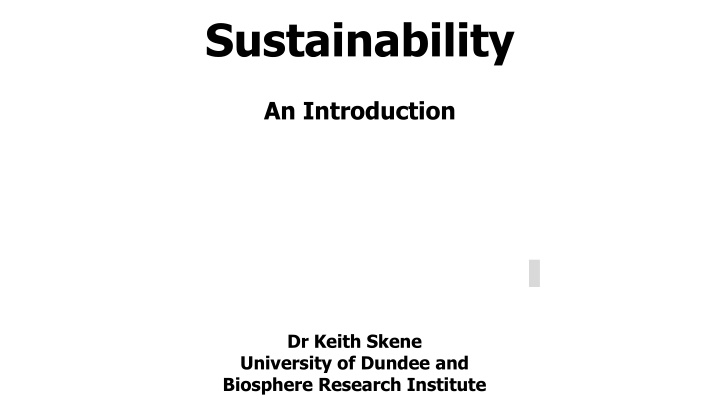 sustainability