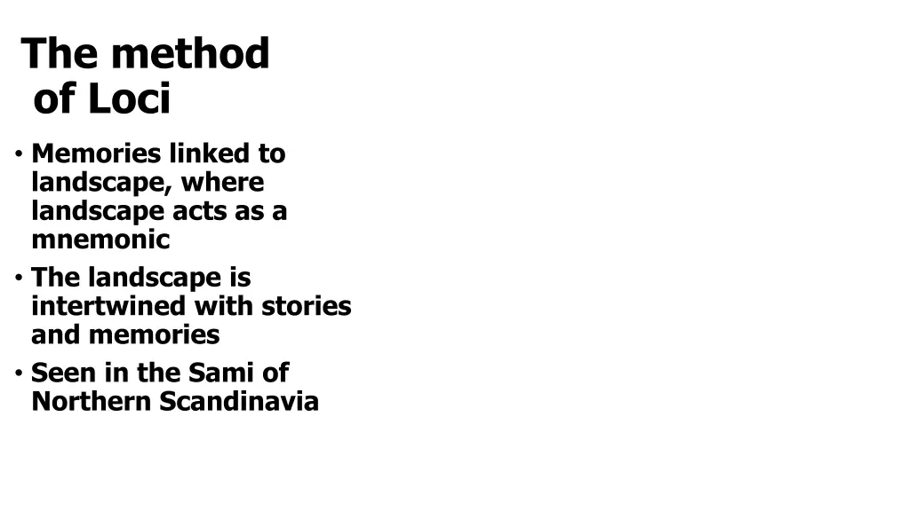 the method of loci
