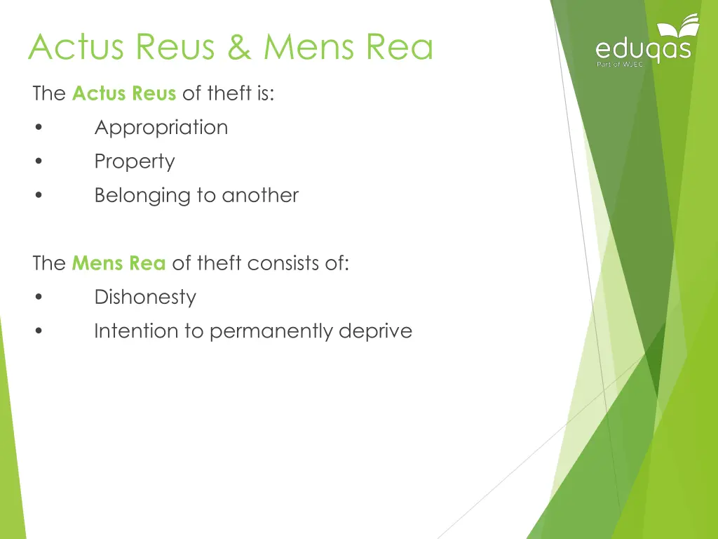 actus reus mens rea