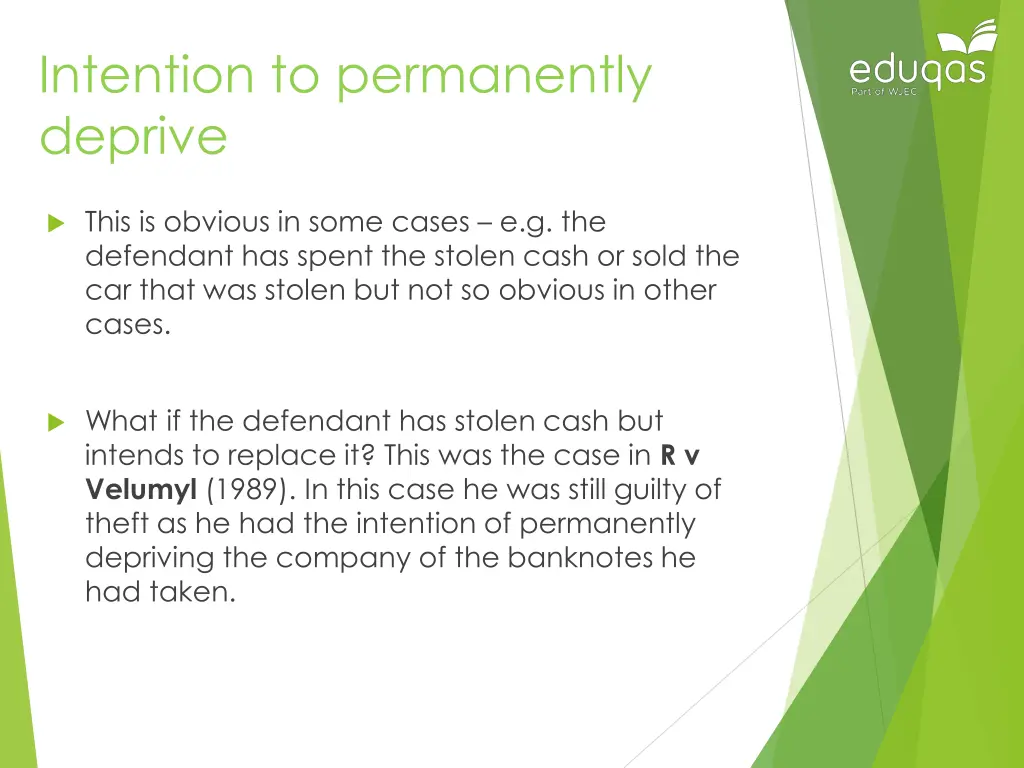 intention to permanently deprive