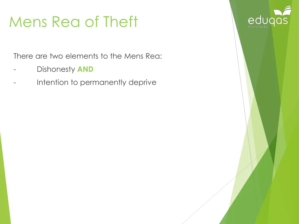 mens rea of theft