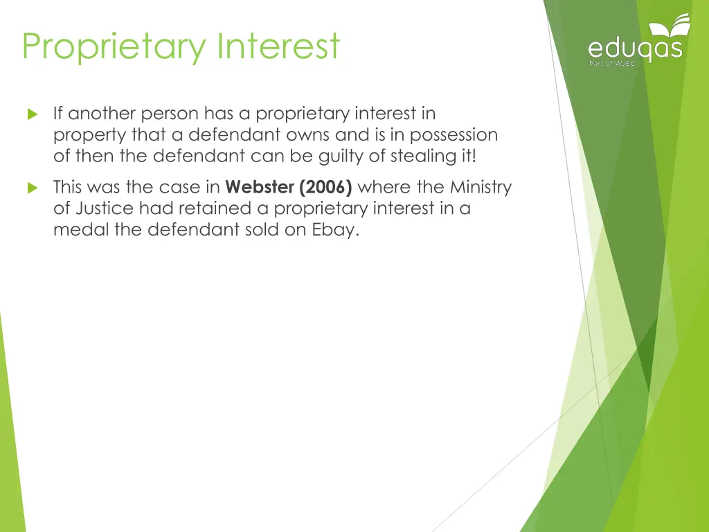 proprietary interest