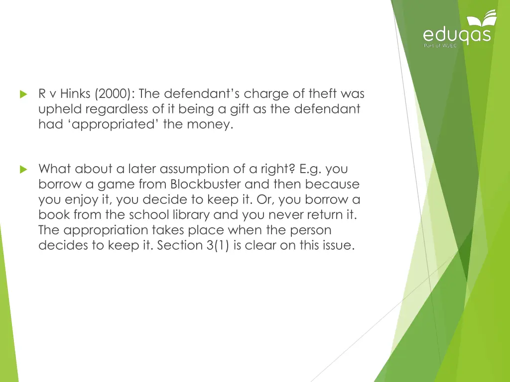 r v hinks 2000 the defendant s charge of theft