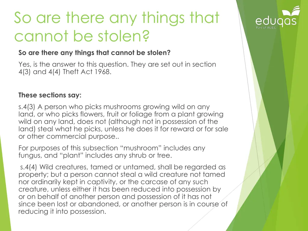 so are there any things that cannot be stolen
