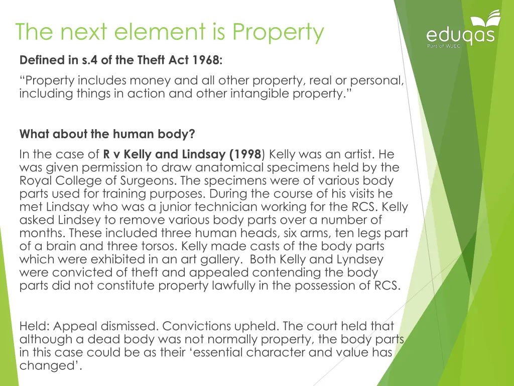 the next element is property