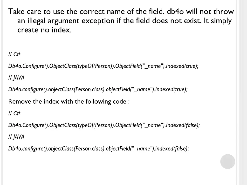 take care to use the correct name of the field