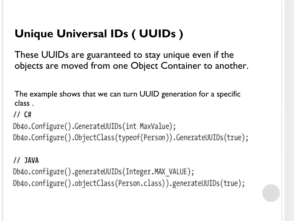 unique universal ids uuids