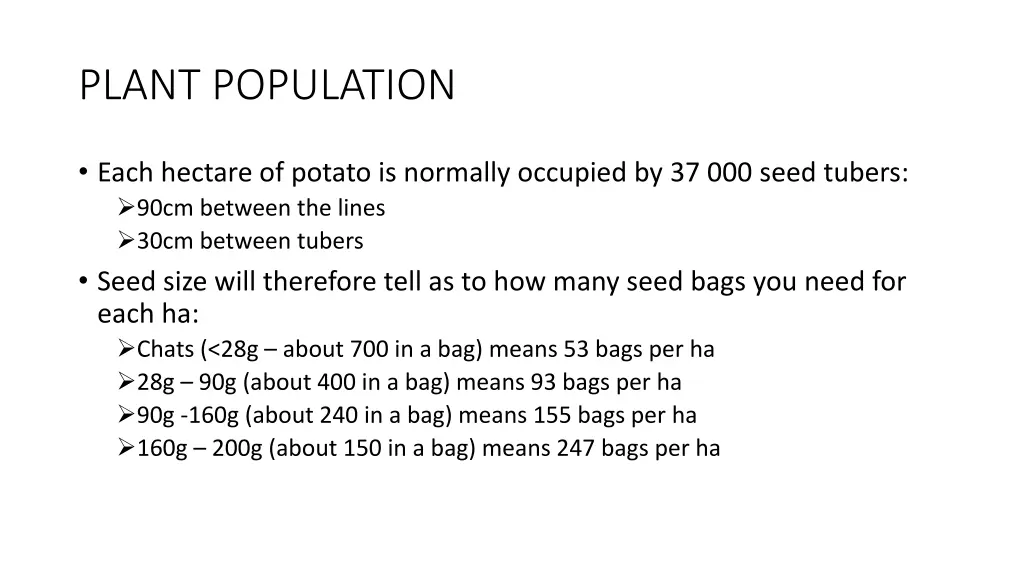 plant population