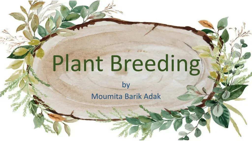plant breeding by moumita barik adak