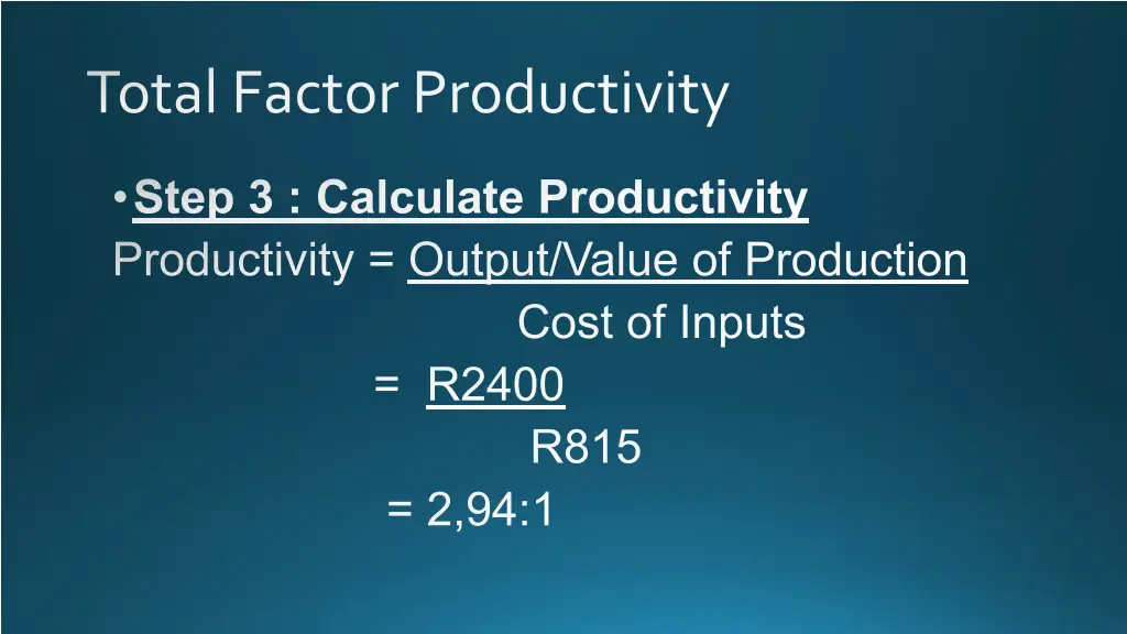 total factor productivity 2