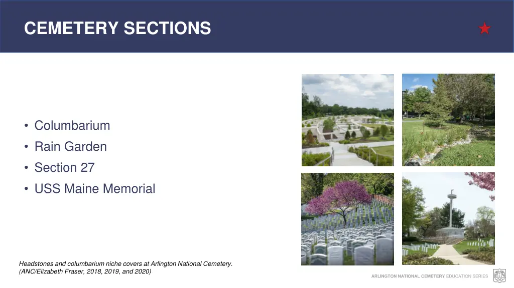 cemetery sections