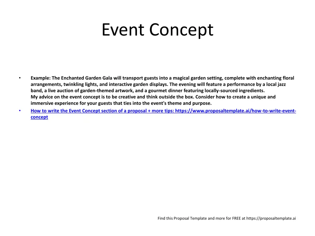 event concept