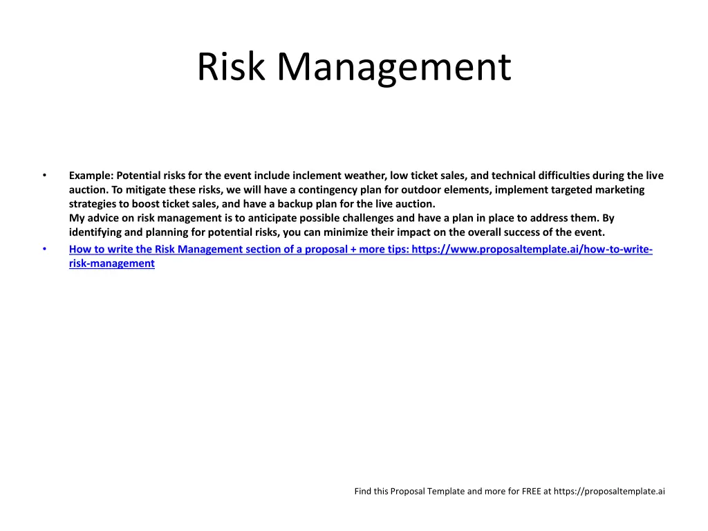 risk management