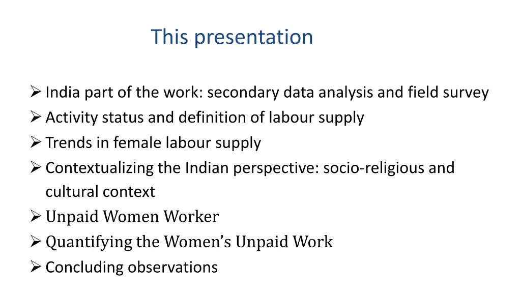 this presentation