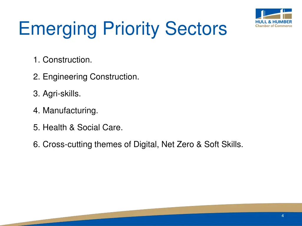 emerging priority sectors