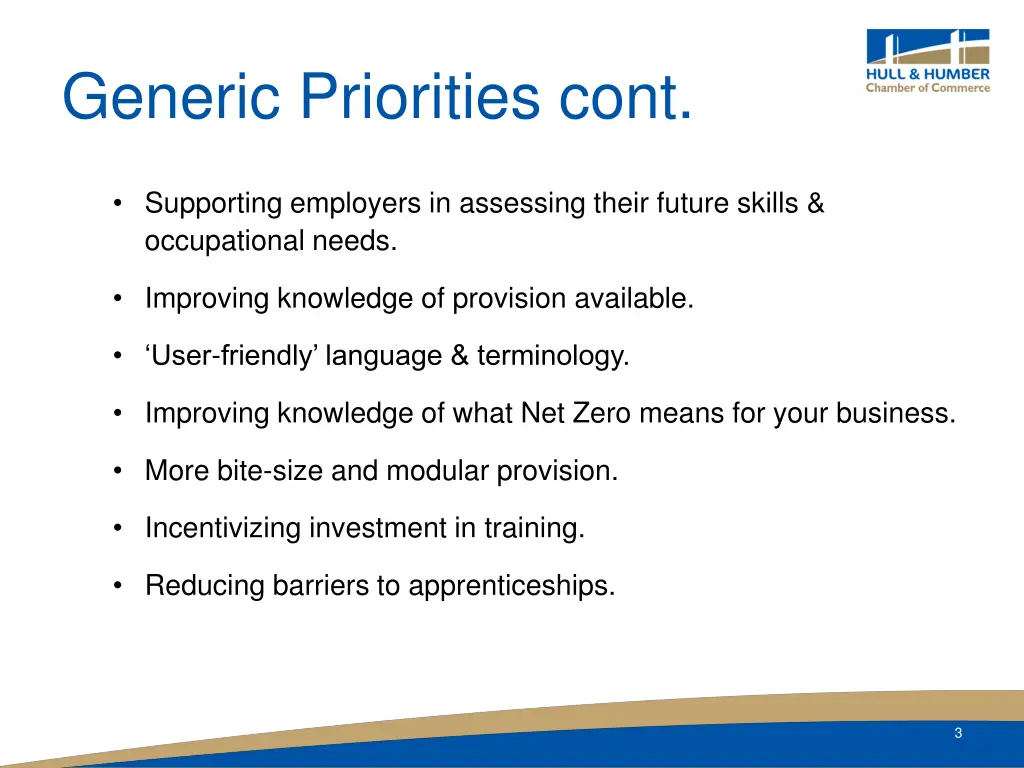 generic priorities cont