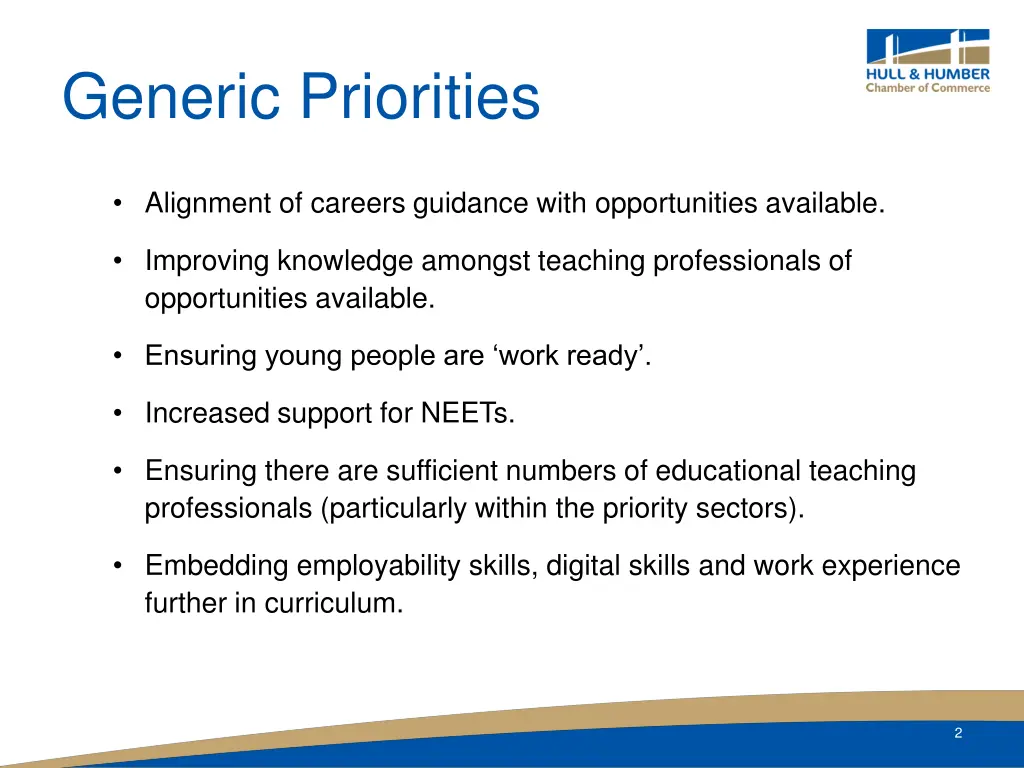 generic priorities