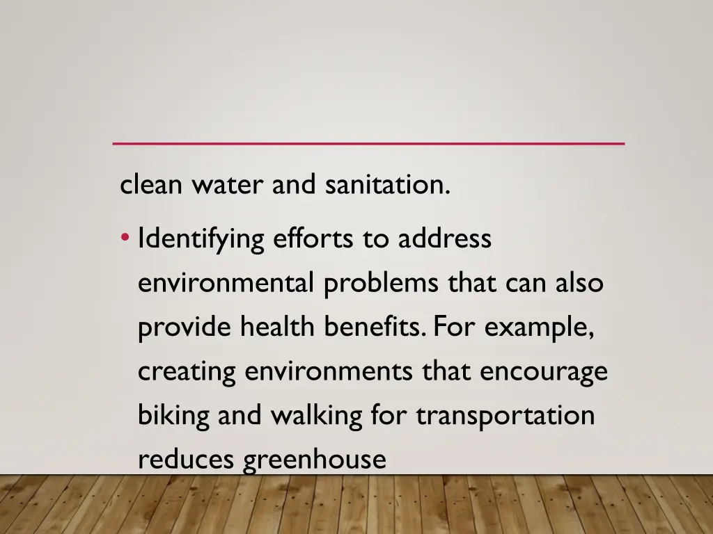 clean water and sanitation