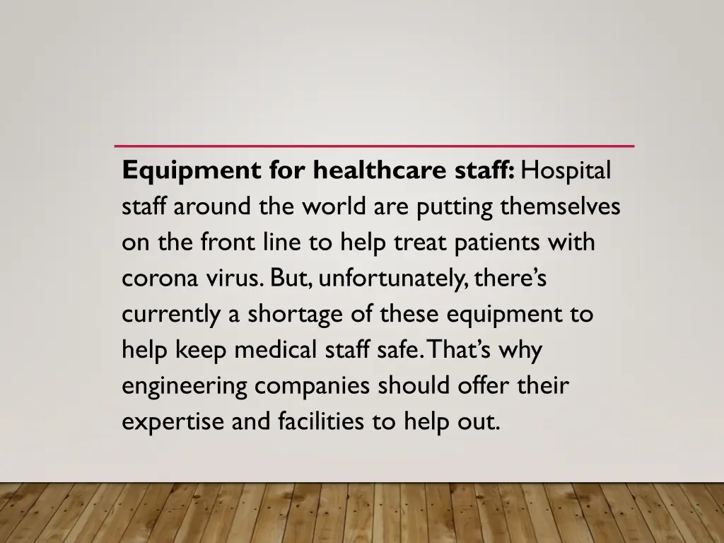 equipment for healthcare staff hospital staff