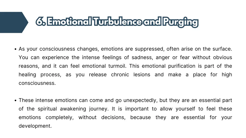 6 emotional turbulence and purging 6 emotional