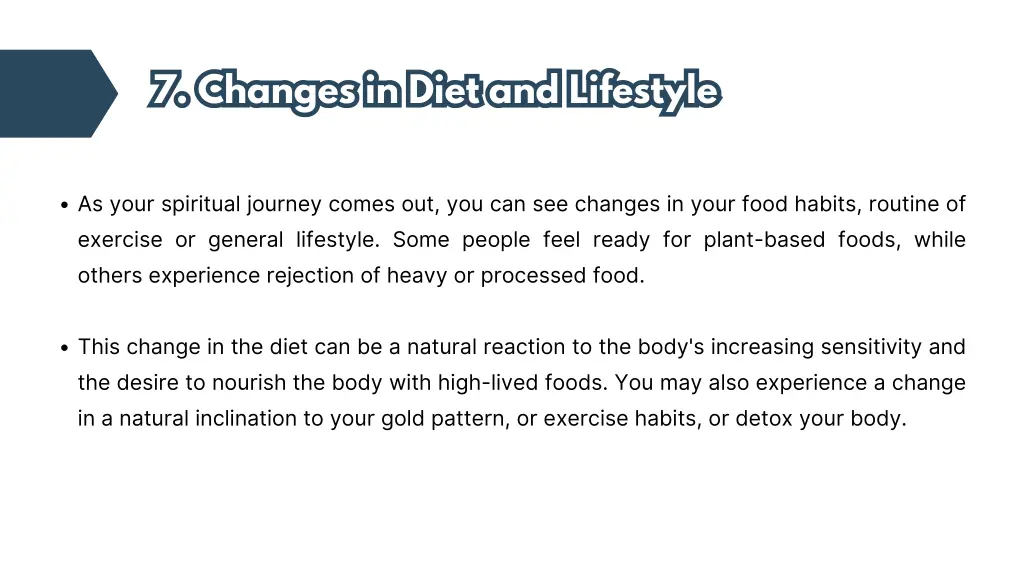 7 changes in diet and lifestyle 7 changes in diet