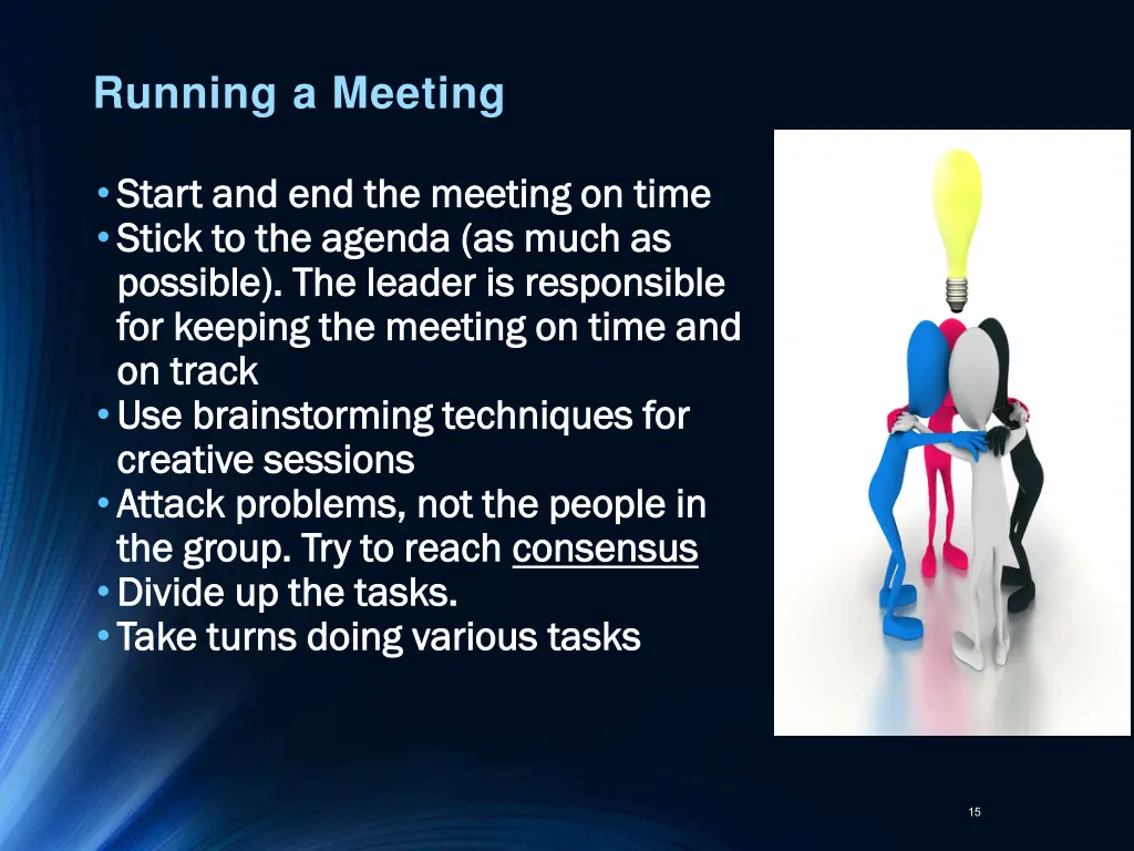 running a meeting