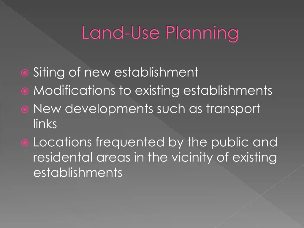 land use planning