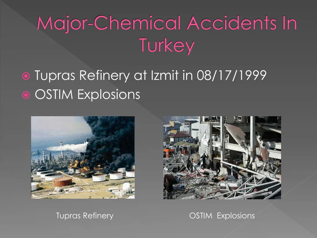 major chemical accidents in turkey