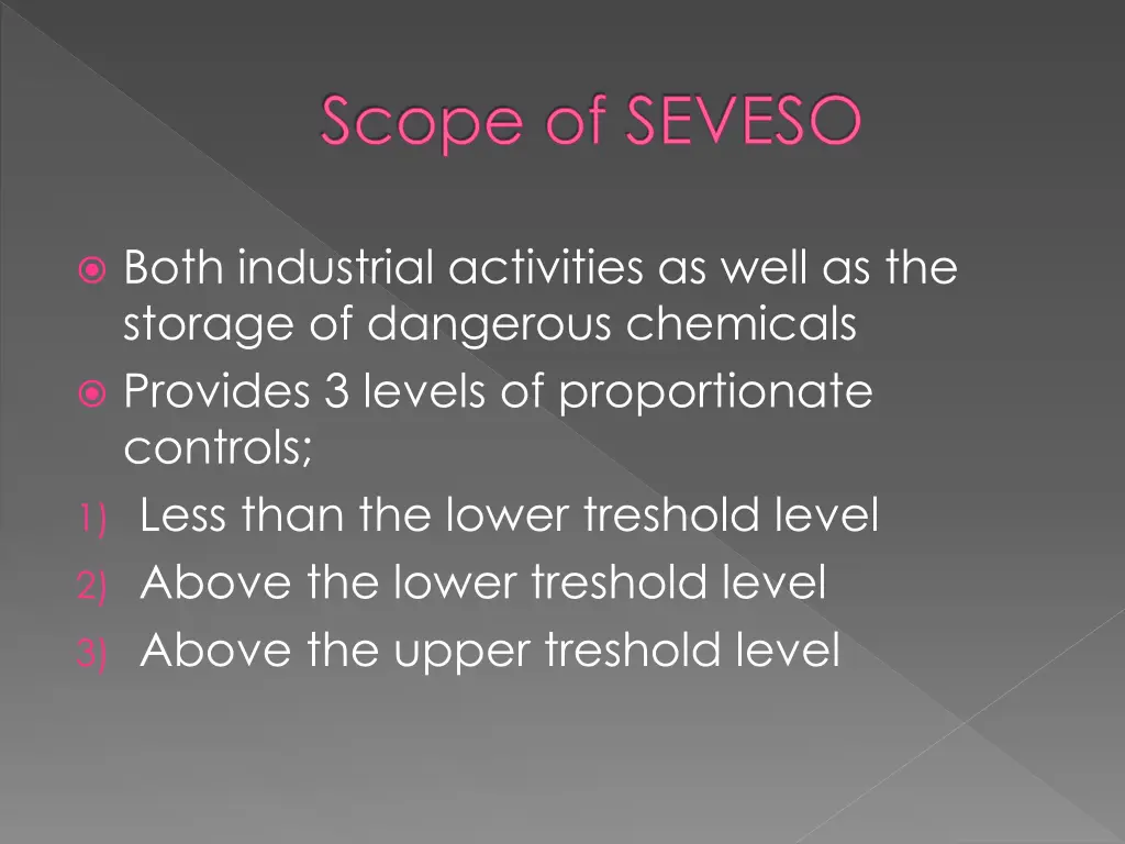 scope of seveso