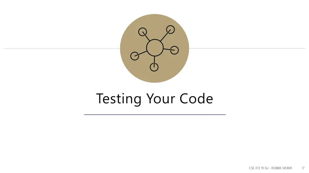 testing your code