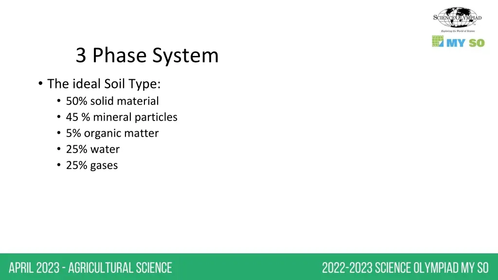 3 phase system the ideal soil type 50 solid