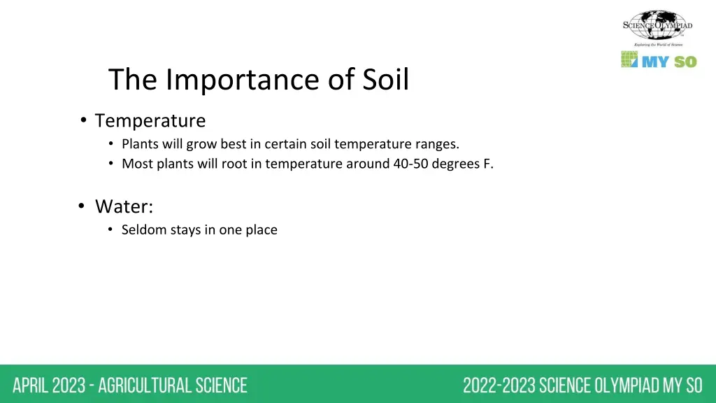 the importance of soil temperature plants will