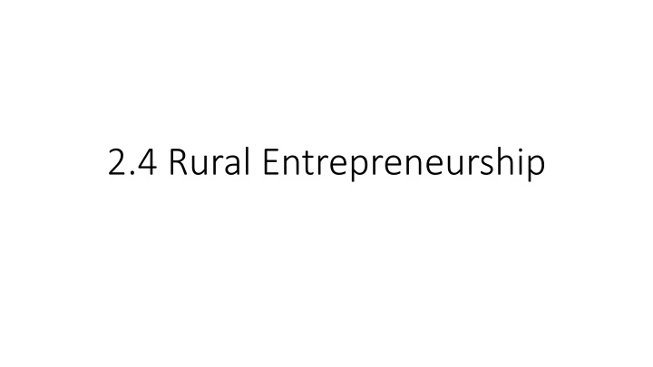 2 4 rural entrepreneurship