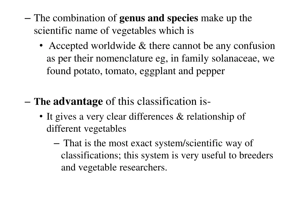 the combination of genus and species make
